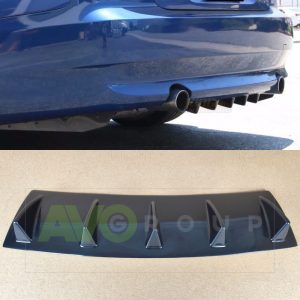 Aizmugurējā bampera apakšējā difuzora papildinājums ar ribām priekš BMW 3 E92 E93