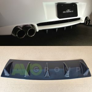 Rear Bumper lower diffuser addon with ribs / fins for BMW Z4 M E85 E86