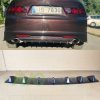 Rear Bumper lower diffuser addon with ribs / fins for Honda Accord Mk7
