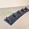 Rear Bumper lower diffuser addon with ribs / fins for BMW 3 E92 E93 - Image 5