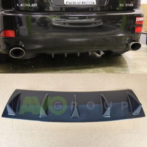 Aizmugurējā bampera apakšējā difuzora papildinājums ar ribām priekš Lexus Mk2 XE20 5Rib