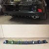 Rear Bumper lower diffuser addon with ribs / fins for Lexus Mk3 XE30