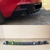 Rear Bumper lower diffuser addon with ribs / fins for Mazda 3