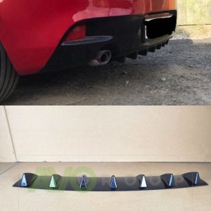 Aizmugurējā bampera apakšējā difuzora papildinājums ar ribām priekš Mazda 3