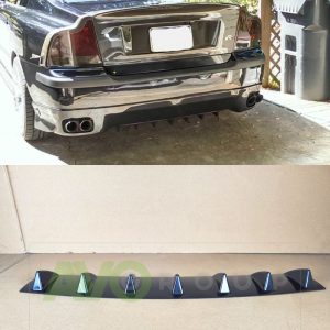 Aizmugurējā bampera apakšējā difuzora papildinājums ar ribām priekš Volvo S60R / V70R