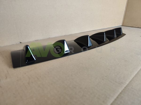 Aizmugurējā bampera apakšējā difuzora papildinājums ar ribām priekš Mercedes-Benz W204 S204 C204 - Image 7
