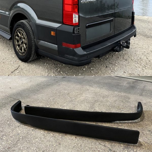 Sport design Rear Bumper Side Splitters Fins for VW Crafter 2 Mk2