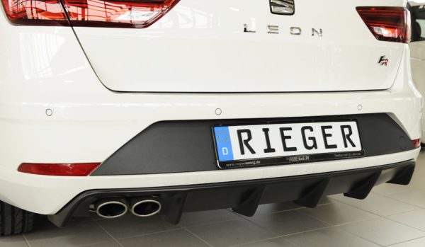 Rieger Rear bumper diffuser for Seat Leon FR (5F) without hitch ST / Station wagon - Image 2