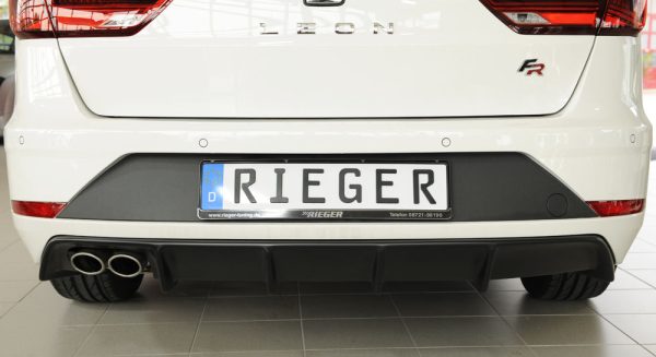 Rieger Rear bumper diffuser for Seat Leon FR (5F) without hitch ST / Station wagon - Image 3