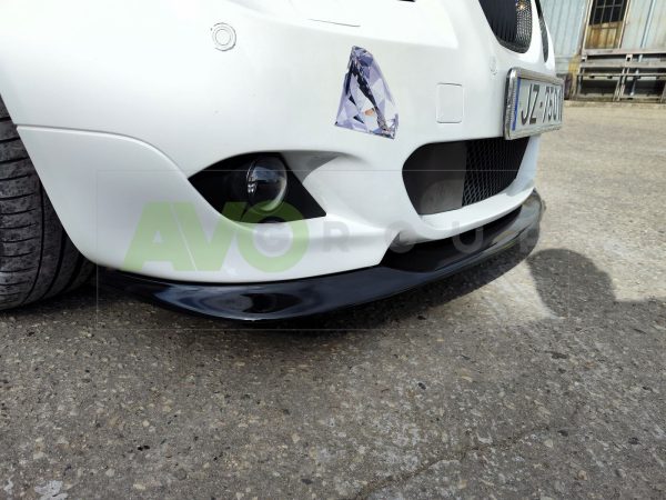 Накладка переднего бампера / Спойлер / Губа для BMW 5 E60 / E61 03-10 v3 ABS (Copy) – Изображение 5