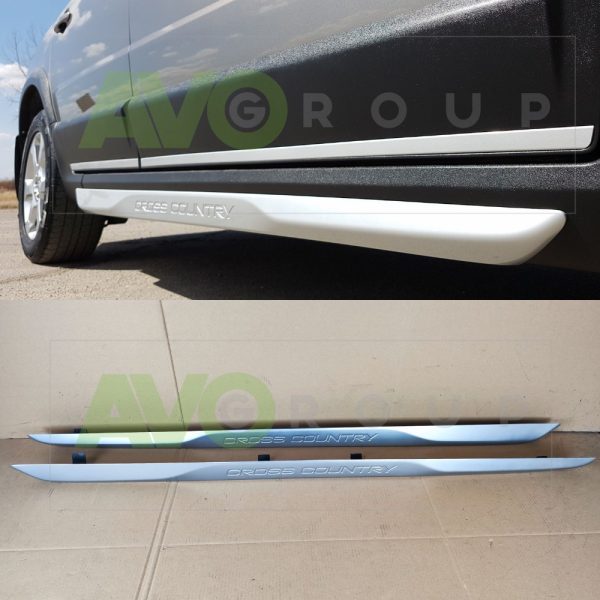 Sport design Cross Country Side skirts Extensions for V70 / XC70 2007-2016 Grey