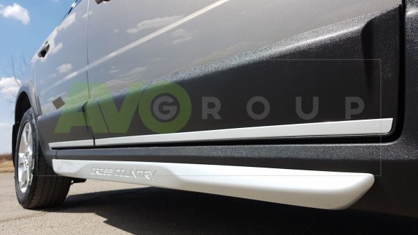 Sport design Cross Country Side skirts Extensions for V70 / XC70 2007-2016 Grey - Image 3