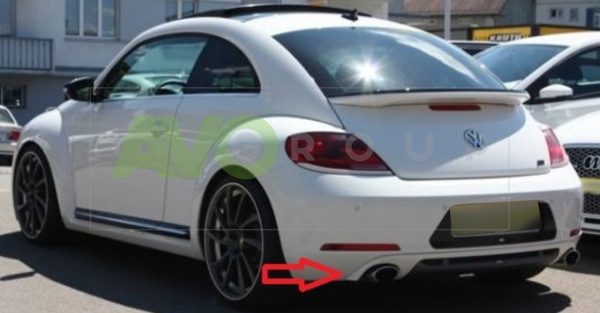Sportsline Style Rear Bumper Diffuser for VW Beetle 2012-2016 - Image 2