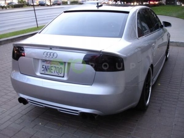 Twin Double Exhaust Rear Bumper Diffuser for Audi A4 B7 2004-2008 - Image 2