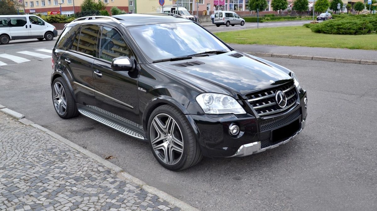 ang style wheel arches fender flares for mb ml w164 2005 2011 grp