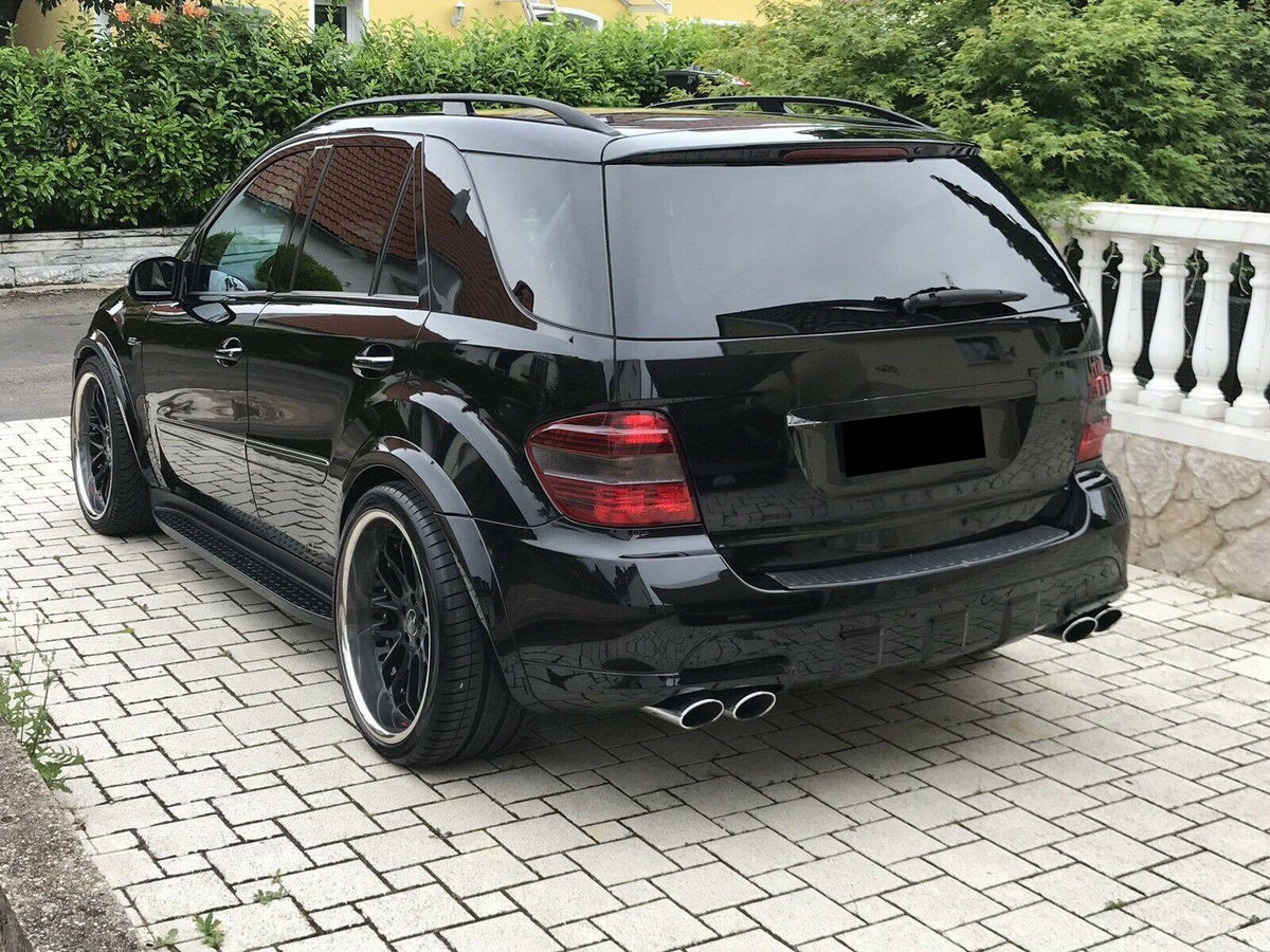 ang style wheel arches fender flares for mb ml w164 2005 2011 grp