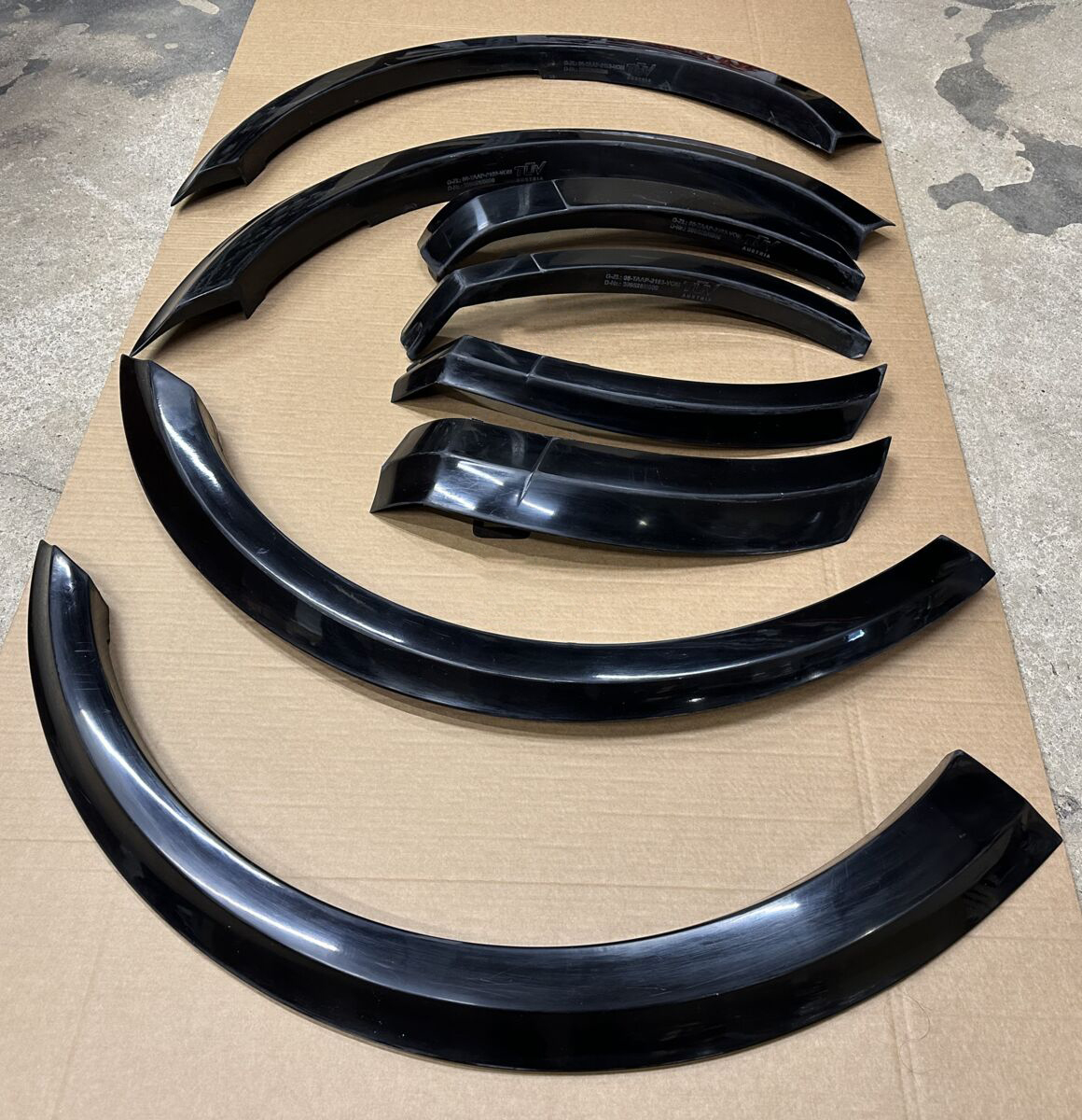 ang style wheel arches fender flares for mb ml w164 2005 2011 grp