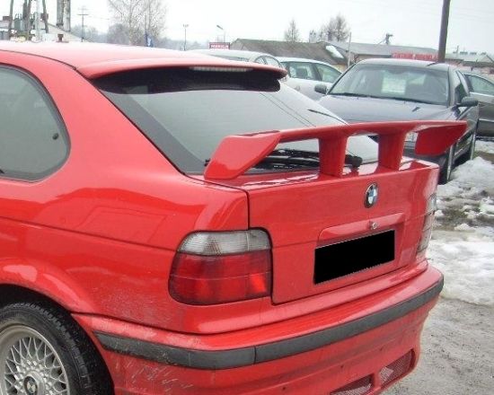 dtm style trunk boot lid spoiler for bmw 3 e36 compact