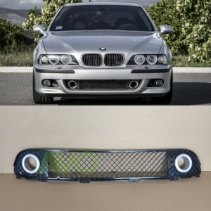 gray air intakes with grill for bmw 5 e39 m5 front bumper