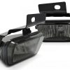 Smoked fog lights set with bracket for VW Golf 2 / Jetta MK2