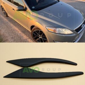 headlight eyelids for ford mondeo 4 2006 2013 abs matt