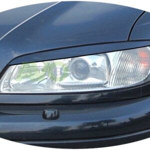 headlight eyelids for opel / vauxhall omega b / c 1994 2003 abs matt