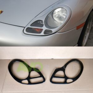 headlight eyelids for porsche boxster 986 96 04 / 911 996 98 01 grp