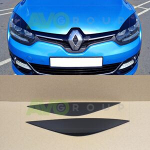 headlight eyelids for renault megane 3 2014 2016 abs gloss