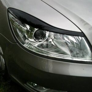 headlight eyelids for skoda octavia 2 2010 2014 abs matt