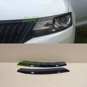 headlight eyelids for skoda rapid 2012 2019 v1 abs gloss