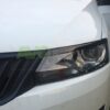 headlight eyelids for skoda rapid 2012 2019 abs matt
