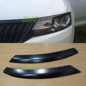 headlight eyelids for skoda rapid 2012 2019 abs matt