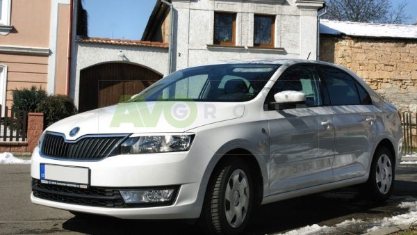 headlight eyelids for skoda rapid 2012 2019 abs matt