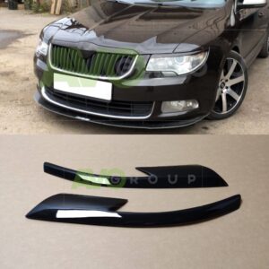 headlight eyelids for skoda superb 2 2008 2013 abs gloss