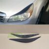 headlight eyelids for subaru outback 2009 2014 abs gloss