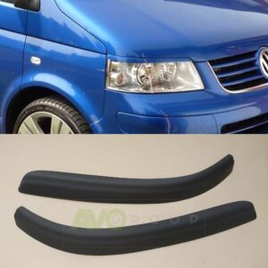 headlight eyelids for vw t5 2003 2010 abs matt