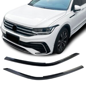 headlight eyelids for vw / volkswagen tiguan 2020 2024 abs gloss facelift