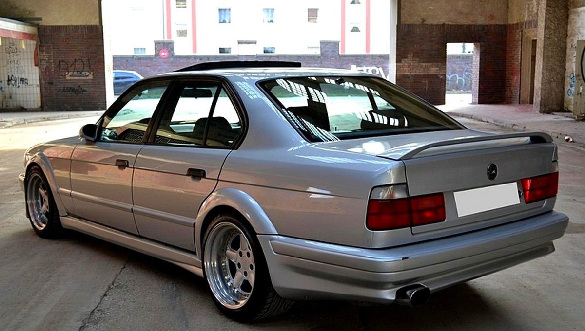 m5 dtm style trunk boot lid spoiler for bmw 5 e34 saloon