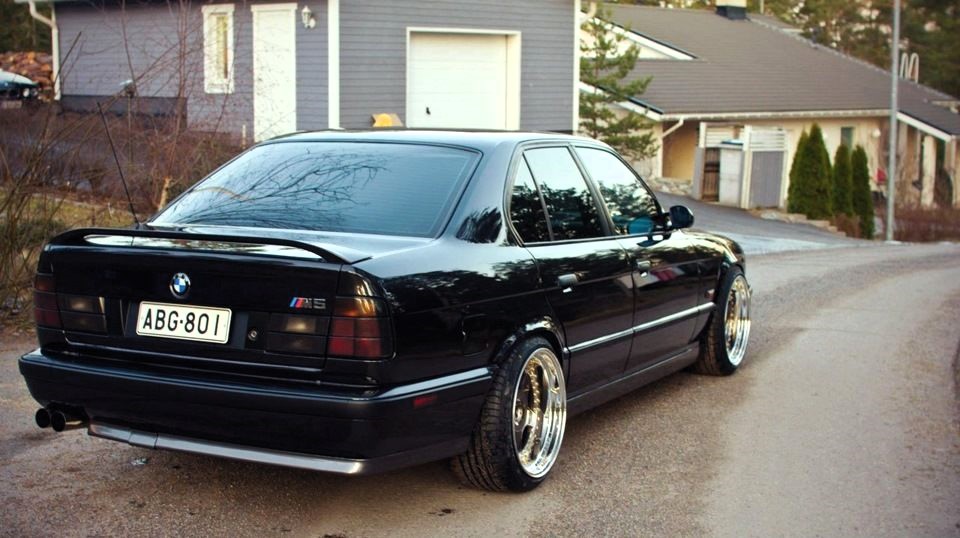 m5 dtm style trunk boot lid spoiler for bmw 5 e34 saloon