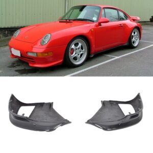 rs style front bumper spoiler lip for porsche 911 (993) 1994 1998