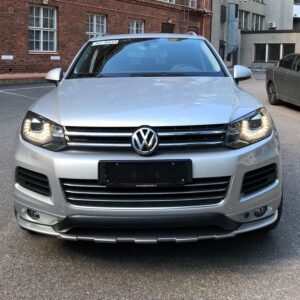 front bumper spoiler lip for vw touareg mk2 7p 2010 2014