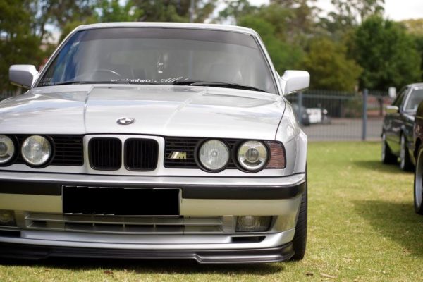 Black smoked Foglights set with lens for BMW 5 E34 1987-1996