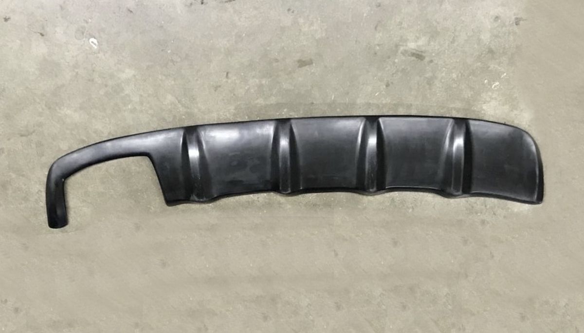 r style rear bumper diffuser for vw eos 2006 2010 grp