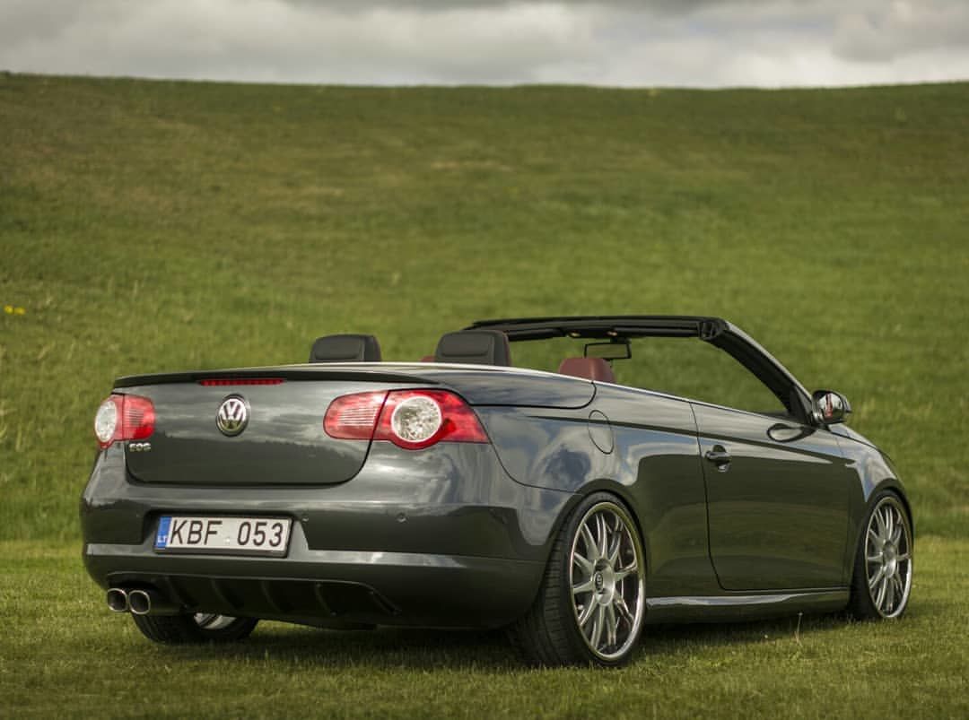 r style rear bumper diffuser for vw eos 2006 2010 grp