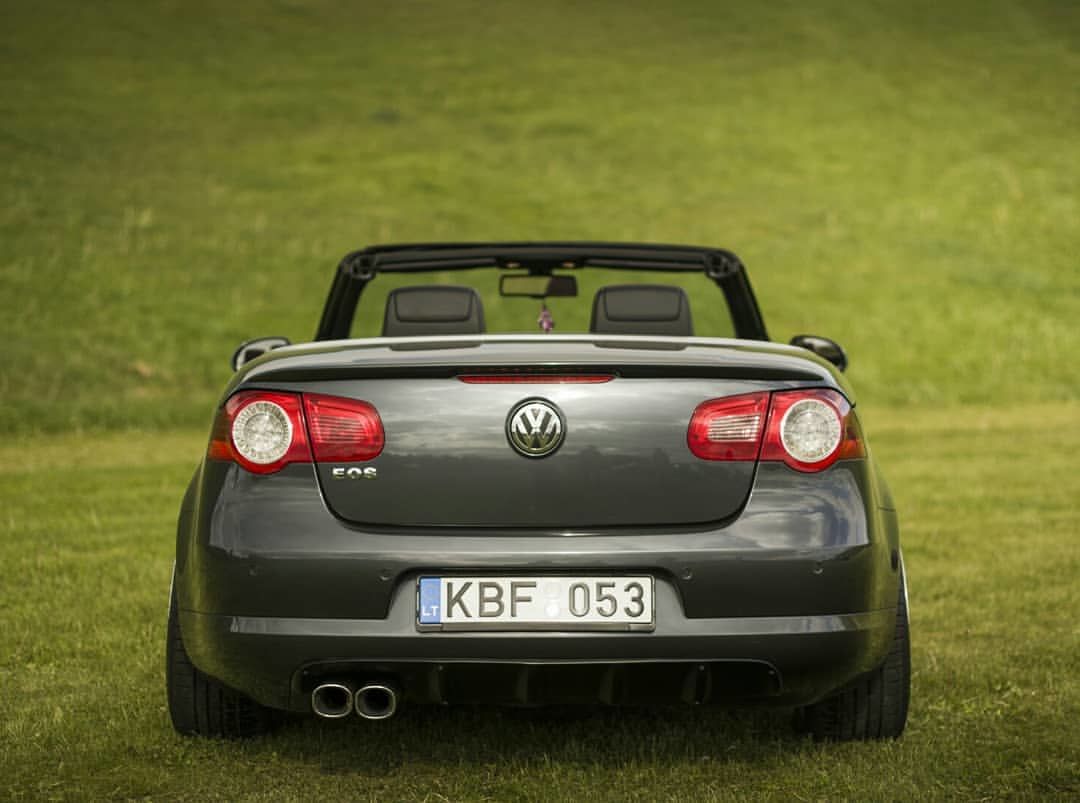 r style rear bumper diffuser for vw eos 2006 2010 grp