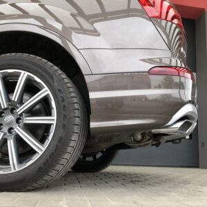 rear bumper side splitters fins for audi q7 4m 2015 2019