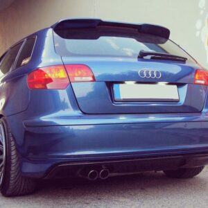 rs3 style rear bumper spoiler for audi a3 8p se 2003 2008 5 doors