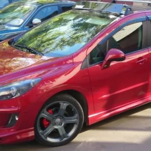 sport style front bumper elerons/ splitters for peugeot 308 2007 2011 prefacelift