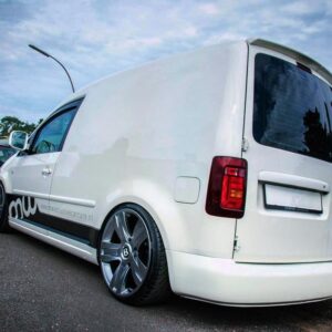 sportline roof boot lid spoiler for vw caddy 2003 2015 2 door model