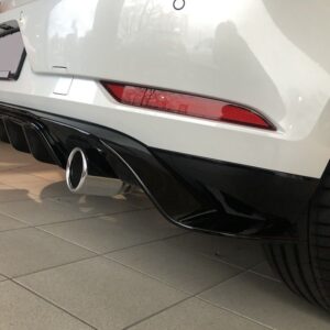 tcr style rear bumper diffuser for vw golf 7 2016 2020 hatchback